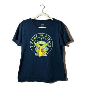 Toy Story Navy Blue I Come in Pizza T-Shirt Size 2X - Runs Small